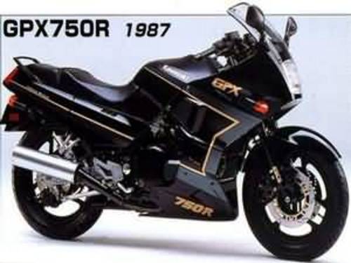Product picture Kawasaki GPX750R (Zx750-F1) Motorcycle Service & Repair Manual 1987 (German)