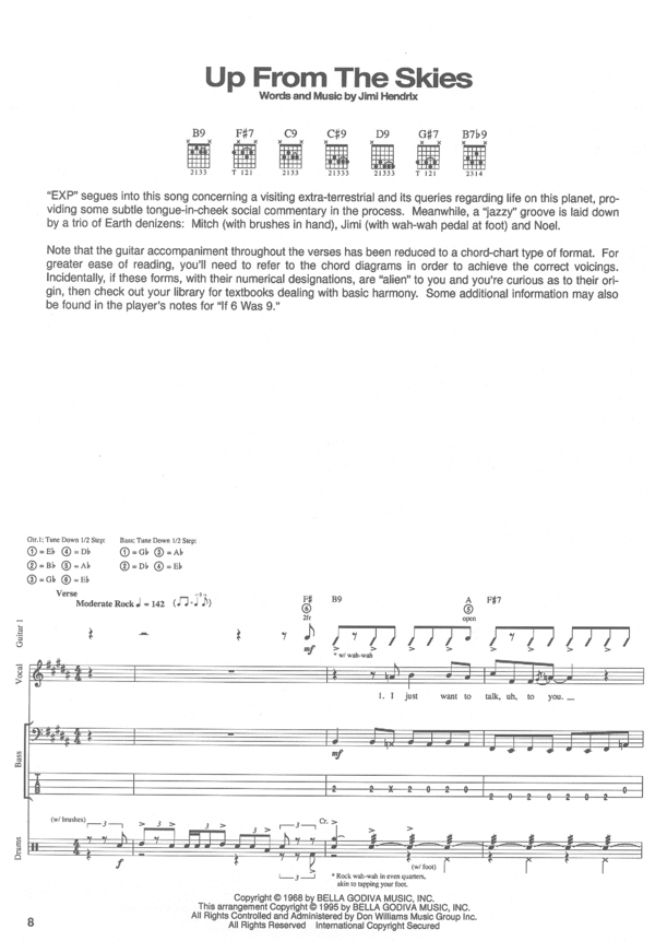Product picture Jimi Hendrix - Axis Bold As Love Sheet Music (Songbook)